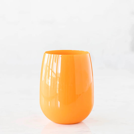 Orange Stemless Wine symGlass