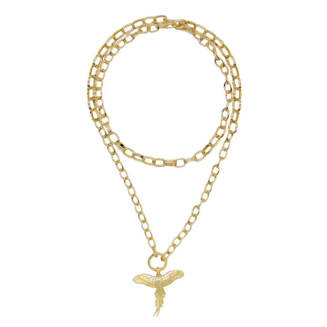 Pheasant Statement Necklace