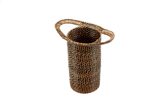 Woven Rattan Wine Holder