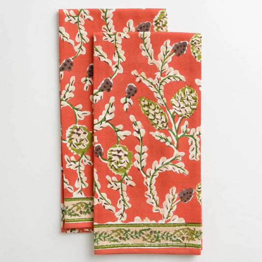 Harvest Pinecone Tea Towel