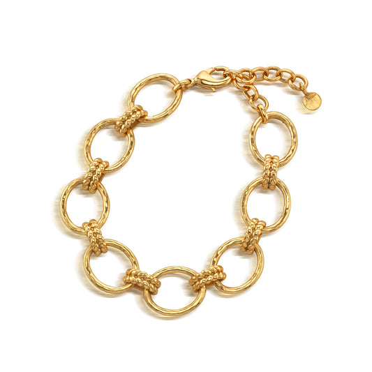 Gold Cleopatra Grande Link Bracelet