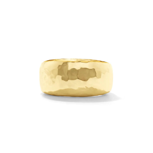 Cleopatra Ring Band Hammered Gold