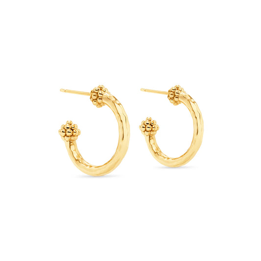 Gold Berry Small Hoop Earring