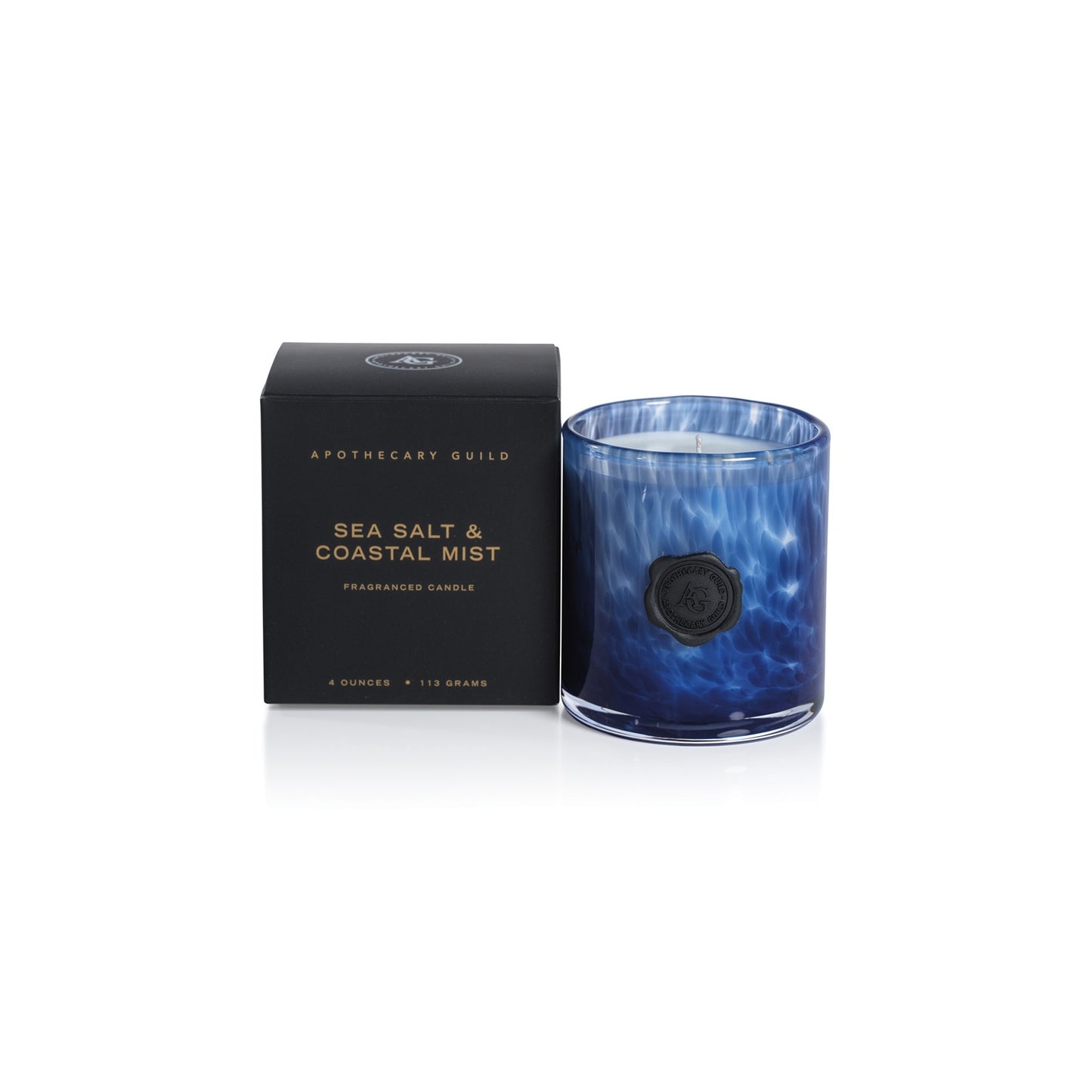 Sea Salt Opal Glass Mini Candle