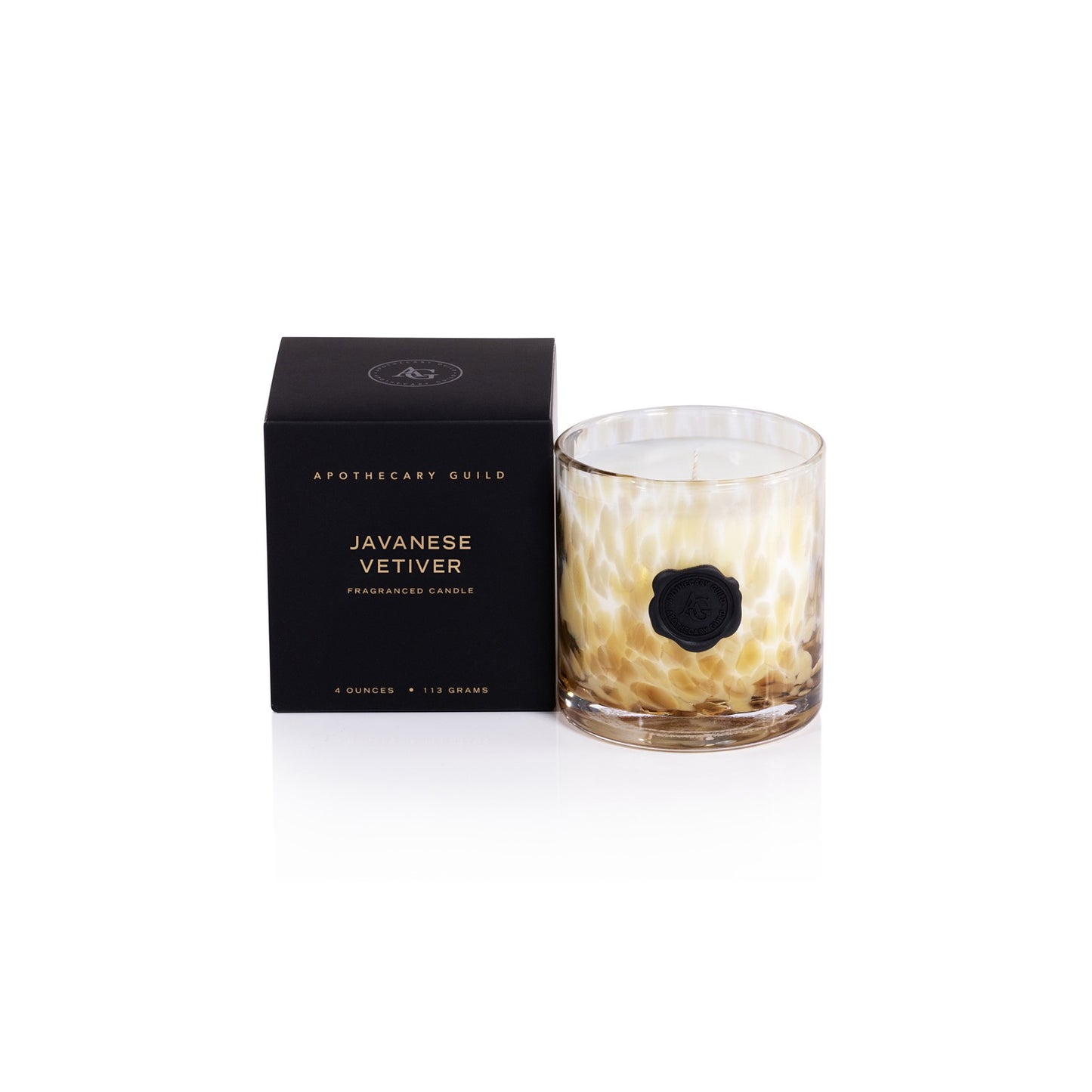 Opal Glass Javanese Vetiver Mini Candle Jar in Gift Box