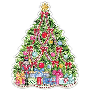 Die-Cut Christmas Tree w/ Gifts Placemat