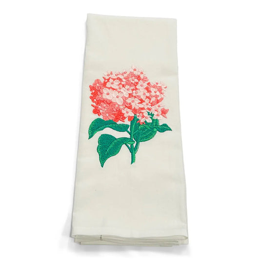Pink Hydrangea Tea Towel