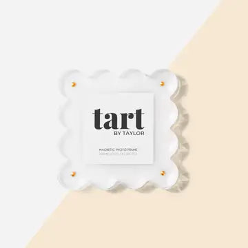 White Scallop Mini Acrylic Picture Frame