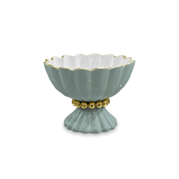 Mini Pedestal with Spoon (Slate and White)