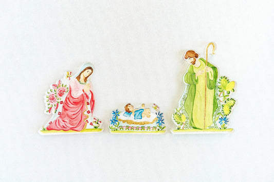 Acrylic Nativity Set - Holy Family