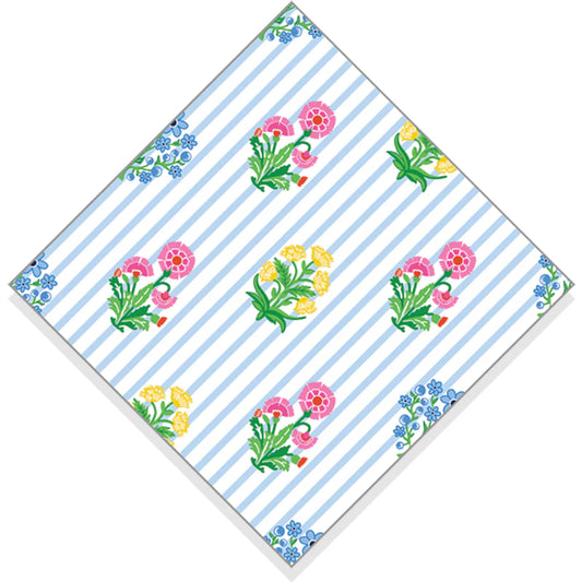 Coco Block Print Cocktail Napkins