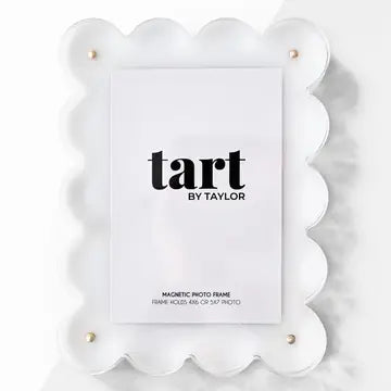 White Scallop Acrylic Picture Frame