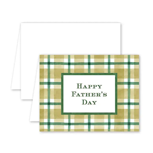 Pheasant Plaid Father's Day Card
