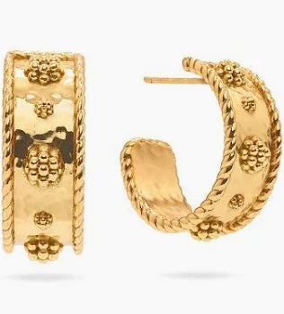 Gold Berry Small Hoop Earrings