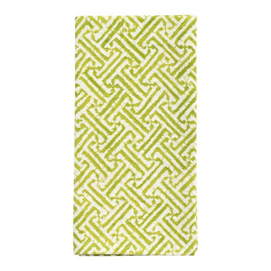 Fretwork Green Napkin/Set Of 4