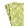 Fretwork Green Napkin/Set Of 4