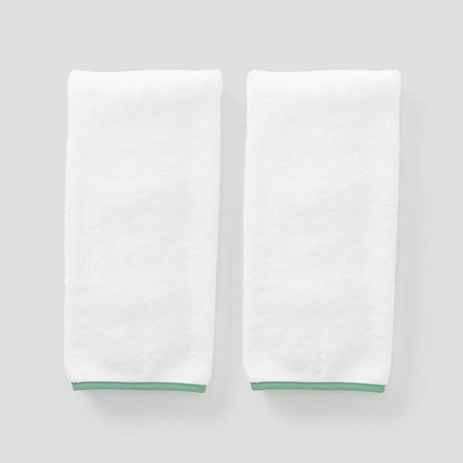 Green Signature Hand Towel Pair