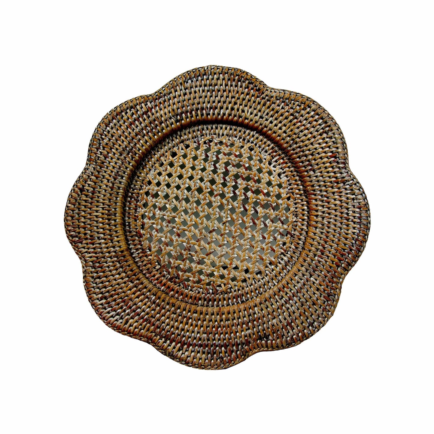 Rattan Scallop Round Charger