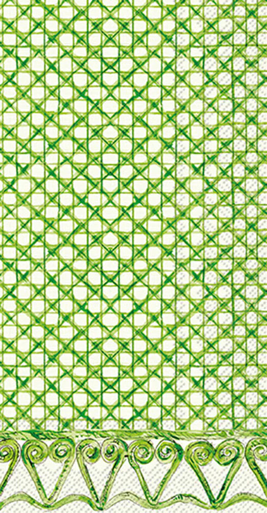 Cane Green Botanical Guest Napkin