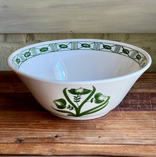 Green Lisbon Serving Bowl