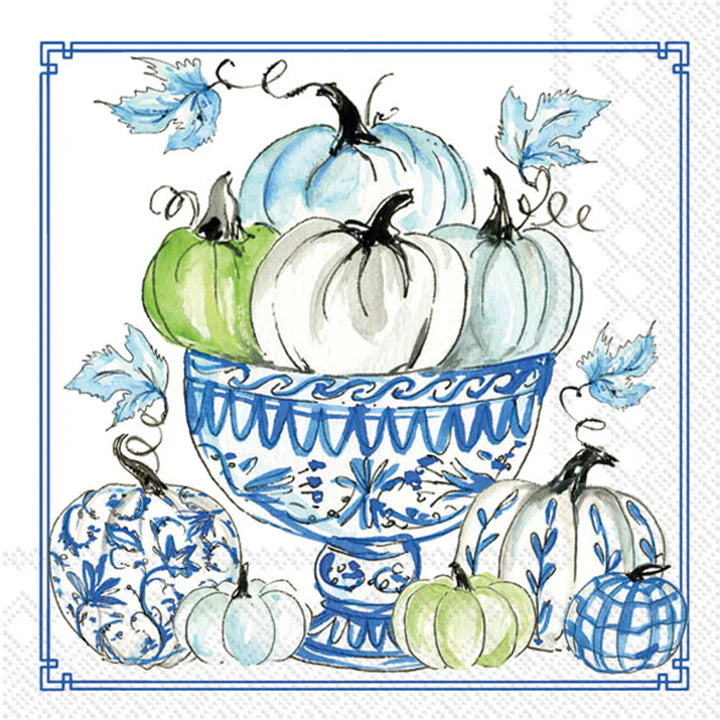 Chinoiserie Pumpkin Cocktail Napkin