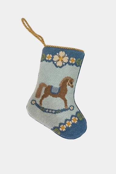 Rocking Horse Blue Stocking