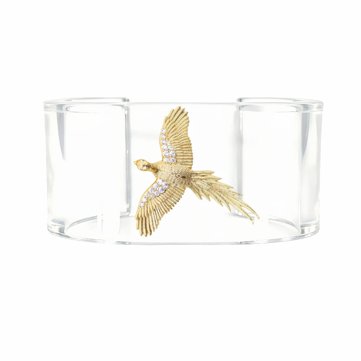 Pheasant Acrylic Cuff Bracelet