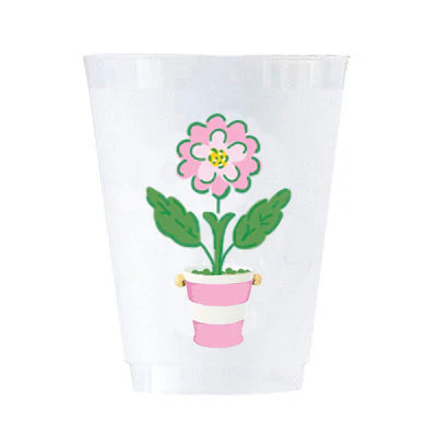 Pink Daisy Shatterproof Cups