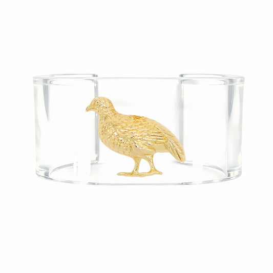Quail Pendant Bracelet Cuff