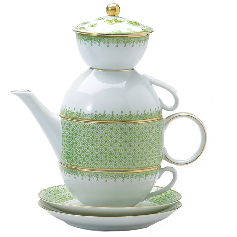 Apple Green Lace Tea for Two