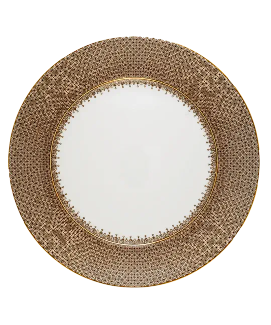 Brown Lace Service Plate
