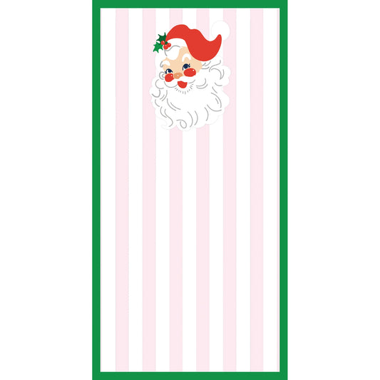 Santa Striped Notepad