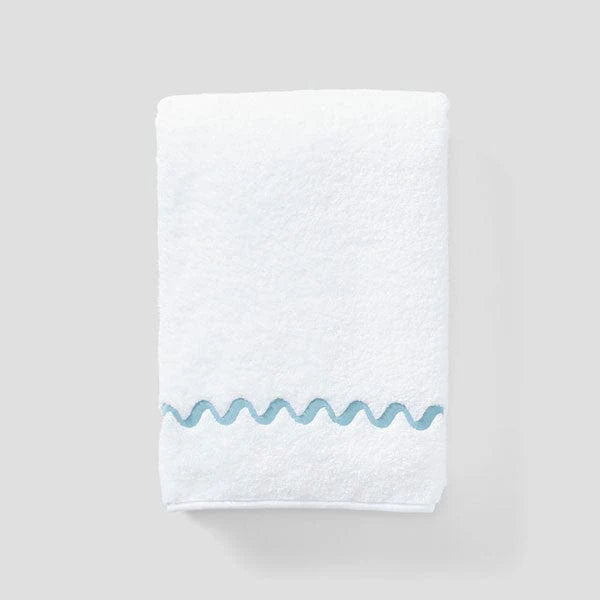 Wave Embroidered Bath Towel