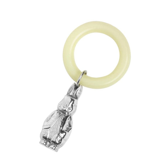 Bunny Sterling Silver Teething Ring