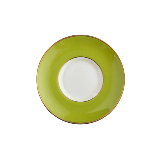 Apple Green & Gold Tea Saucer