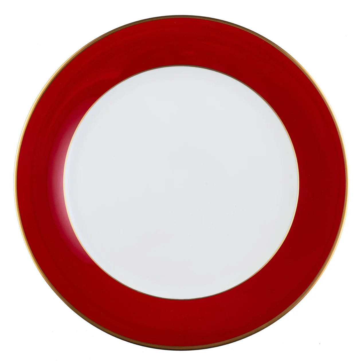 ColorSheen Red Gold Dinner Plate
