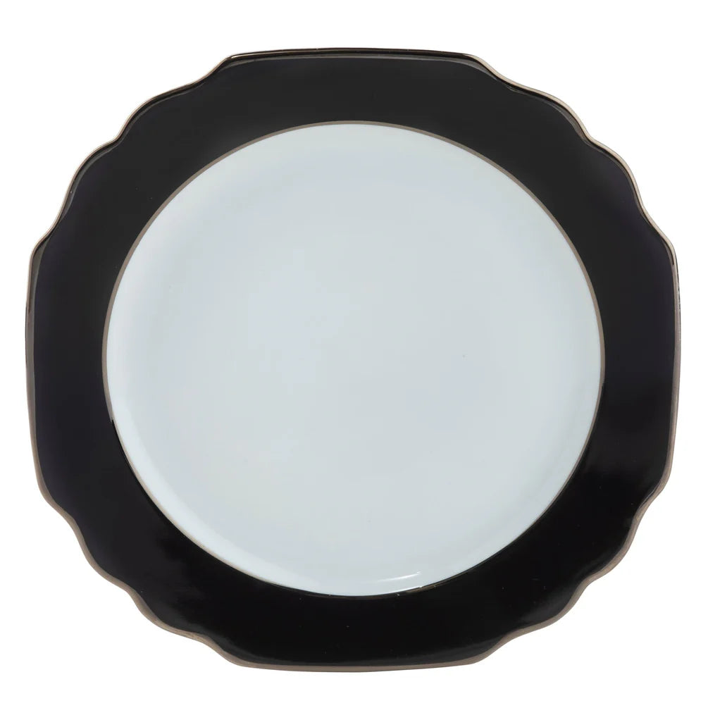 Georgian Black/Gold Salad Plate