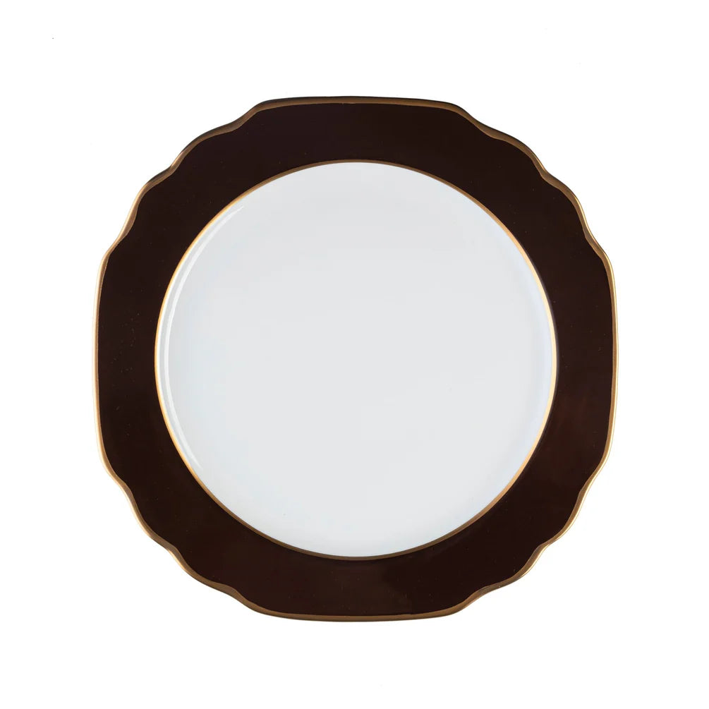 Georgian Chocolate/Gold Salad Plate