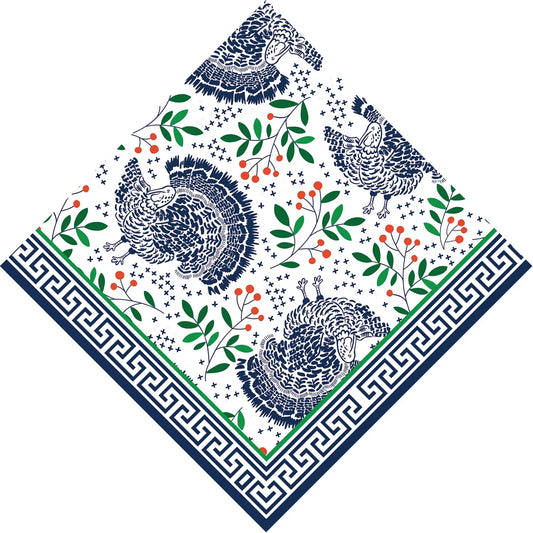 Turkey Toile Cocktail Napkins