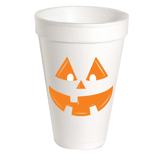 Jack O Lantern Foam Cups