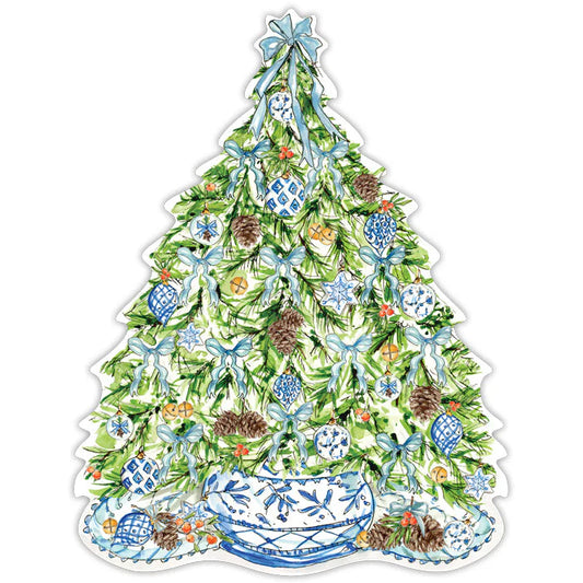 Blue Christmas Tree Placemat