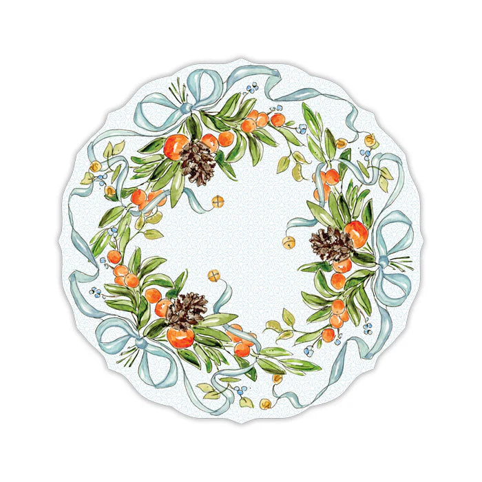 Christmas Citrus Wreath Placemat