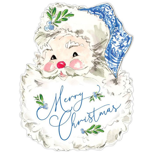 Classic Blue Santa Placemat