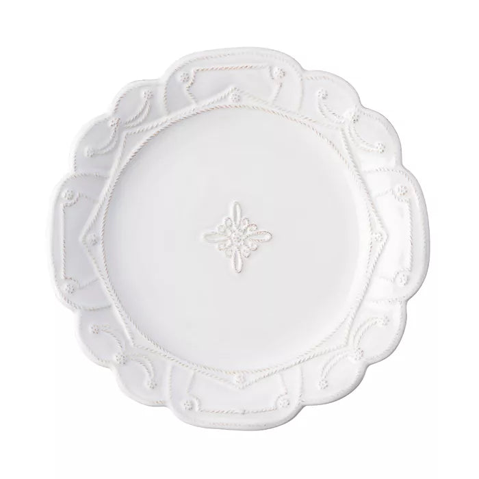 Jardins du Monde Villandry Dessert/Salad Plate - Whitewash