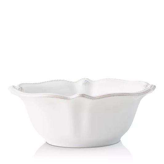 Berry & Thread Flared Cereal/Ice Cream Bowl - Whitewash