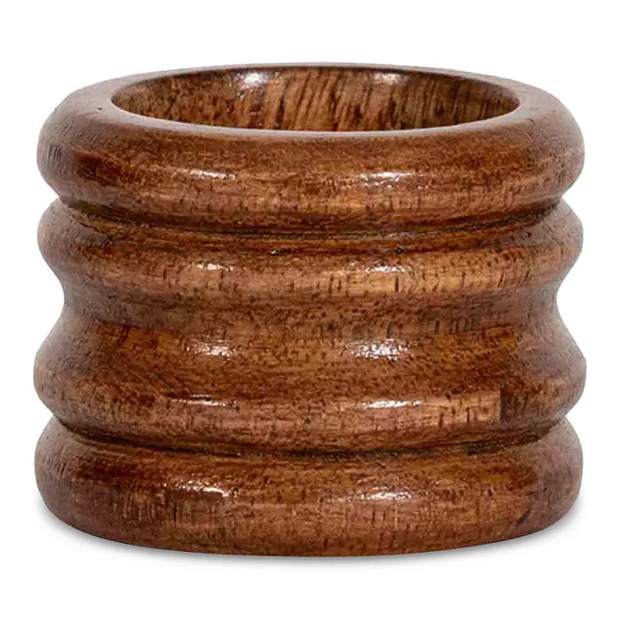 Bilbao Wood Napkin Ring Set/4