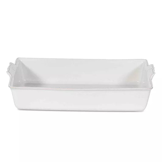 B&T Whitewash 13" Retangular Baker