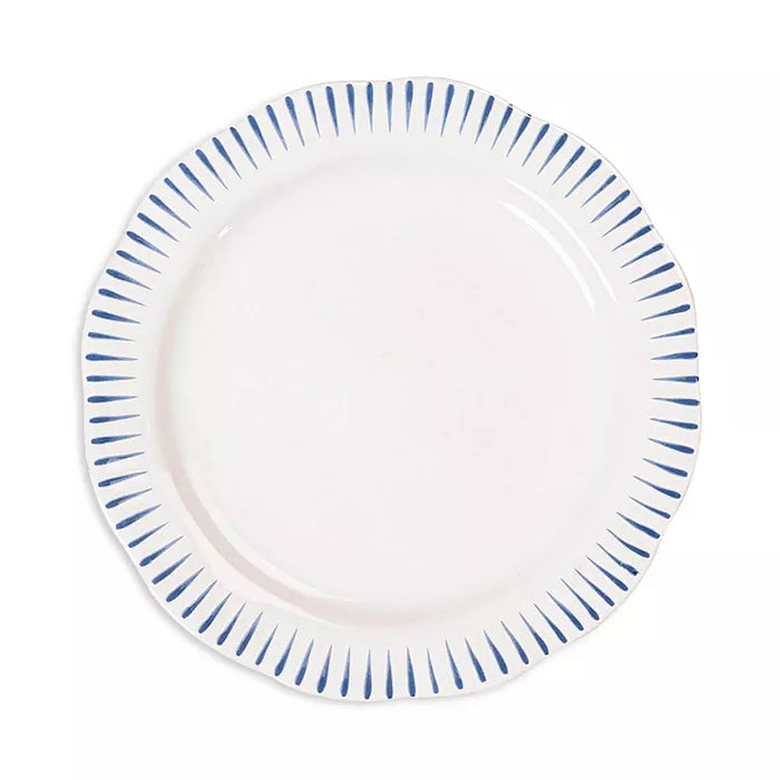 Sitio Stripe Dessert/Salad Plate - Delft Blue