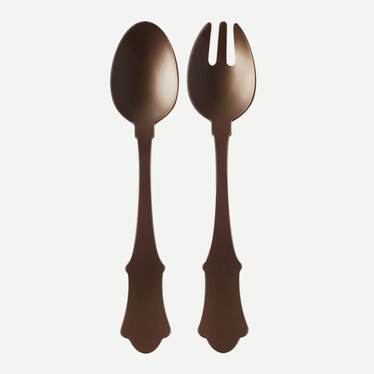 Brown Honorine Salad Server Set