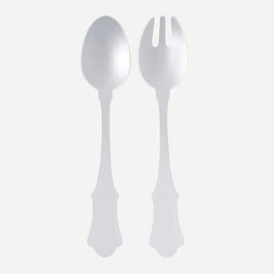 White Honorine Salad Servers Set/2